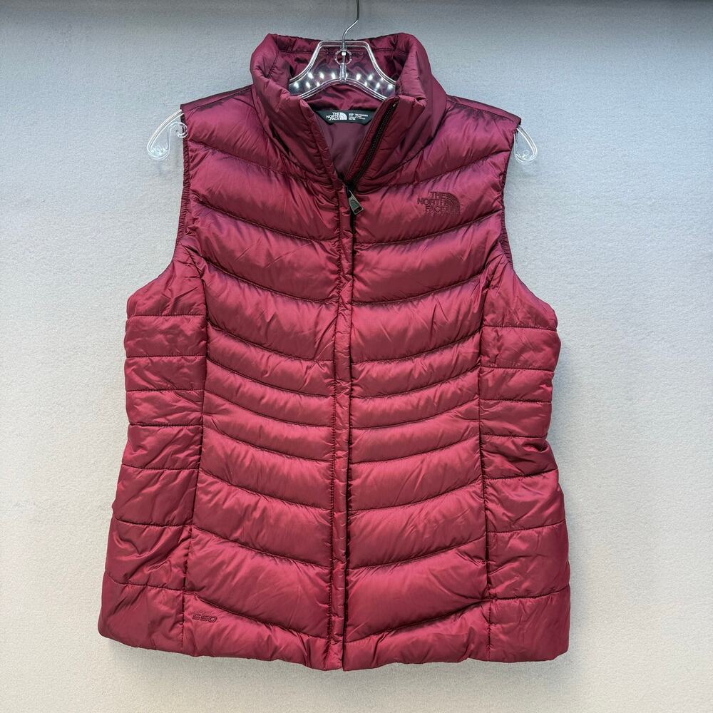 The North Face Aconcagua Vest II Down Puffer Vest Women's M Red 550 Fill Power